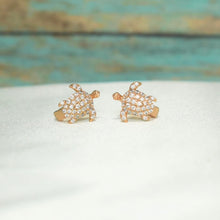 Sea Turtle Huggies • Small Tortuga Gold Hoops • Turtle Charm Earrings • Gold Plated Huggies Hoops • Gift for her