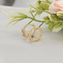 Baguette Gold Hoops - Elegant Minimalist Gold Plated Everyday Earrings Stack for her - Birthday Gift for her