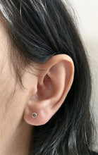 14K Solid Yellow Gold Star Earrings ,Dainty Screw Back CZ Studs, Gift For Her