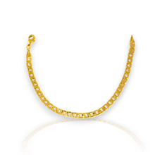 Figaro Mariner Cuban Paper Clip Link Chain Bracelets - Gold Plated Everyday Bracelet Stack for her