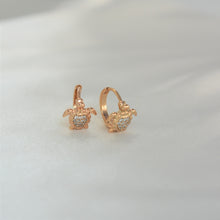 Baby Turtle Huggies - Gold Plated Dainty Earrings For Everyday Stack - Gift for Daughter