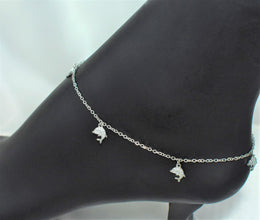 Charming Owl, Dolphin, Turtle, Heart, Infinity 925 Silver Anklet, Animal Jewelry