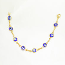 Blue Baby Evil Eye Bracelet Ojo Pulsera Protection Bracelet - 5.5