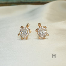 Turtle Huggies, Small Tortuga Gold Plated huggies,Sea Turtle Earrings,Gift For Her