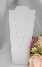 Sterling Silver Daisy flower Stud Earrings and Necklace Jewelry Set Gift For Her