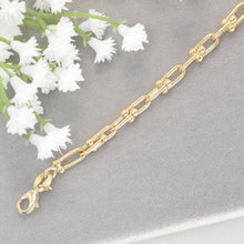 U-Link Chain Bracelet - Gold Plated Bracelet - Gold Statement Bracelet Trendy Bracelet