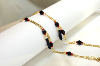 Azabache Bracelet with Figa Hand Charm - Gold Plated Protection Bracelet- Pulsera De Azabache Para Bebe, Nino, Nina Y Adulto