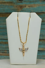 Angel Pendant Necklace - 14K Gold Plated Charm Necklace - Gift for Mom, Daughter, Wife