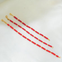 Red Beads Protection Bracelet for Baby Gold Filled Baby Protection Bracelet