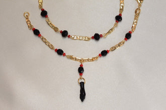 Azabache Bracelet with Figa Hand Charm - Gold Plated Protection Bracelet- Pulsera De Azabache Para Bebe, Nino, Nina Y Adulto