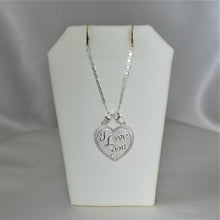 Couple Heart Love Pendant 925 Sterling Silver Split Heart Necklace Gift for lovers