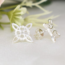 Witch Knot Celtic Sterling Silver Earrings - Nudo de Bruja - Dangle Drop Earrings for Her