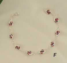 Red Evil Eye Bracelet - 925 Sterling Silver - Protection Bracelet -Gift for her