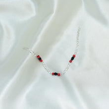 Azabache Bracelet, 925 Silver Pulsera, Red Black Beads Bracelet for Kids,Adults