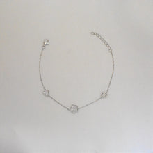 Sterling Silver Flower Earrings Bracelet and Necklace Jewelry Set Gift For Her