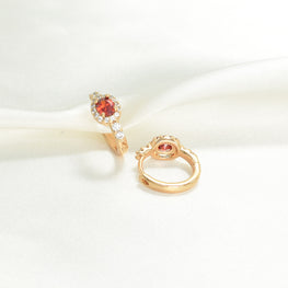 Birthstone Huggies Hoops - Minimalist Gold Plated Gemstone Earring For her - Perfect Gift for wife