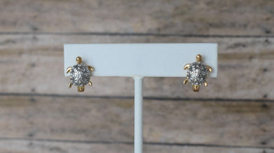 Sea Turtle Huggies - Gold Plated Dainty Small Earrings for Everyday Stacking - Gift for Daughter