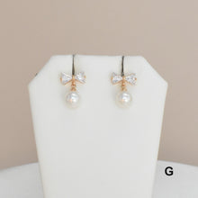Pearl Earrings, Gold Plated Earrings, Pearl Drop Earrings, Dainty CZ Studs,Gift