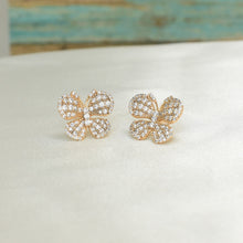 Butterfly Mariposa Studs - Gold Plated Elegant Earrings Gift for Women, Daughter, Girls