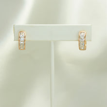 Multi Color Gemstone Huggies - Gold Plated Everyday Earrings For Her