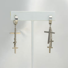 Cross Stainless Steel Hoop Earrings for Men/Women Dangle Drop Earrings
