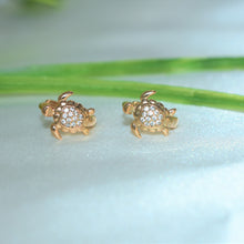 Baby Turtle Huggies - Gold Plated Dainty Earrings For Everyday Stack - Gift for Daughter