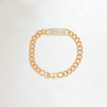 Micro Pave Iced Cuban Link Chain Bracelet - Gold and Silver Plated Bracelet Gift for her