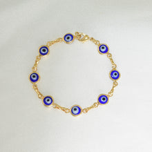 Evil Eye Bracelets, 14K Gold Plated Protection Bracelet, Blue, Red, Multi -Baby