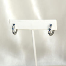 Heart Huggies,925 Silver Earrings, Multi Color Heart CZ Huggie Hoop Earrings, Gift for her