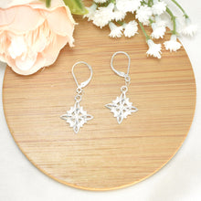 Witch Knot Celtic Sterling Silver Earrings - Nudo de Bruja - Dangle Drop Earrings for Her