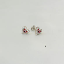 Evil Eye Stud Earrings 925 Sterling Silver Ojo Protection Studs Gift For Her