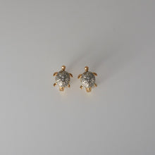 Sea Turtle Huggies - Gold Plated Dainty Small Earrings for Everyday Stacking - Gift for Daughter