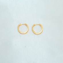 Mesh Style Huggie Hoop Earrings, Gold Plated Huggies, 14K Elegant Hoops, Gift For Her
