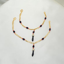 Azabache Bracelet with Figa Hand Charm - Gold Plated Protection Bracelet- Pulsera De Azabache Para Bebe, Nino, Nina Y Adulto