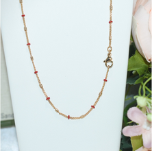 Azabache Necklace Layering Thin Beaded Chains - Everyday Trending Gold Plated Jewelry for her