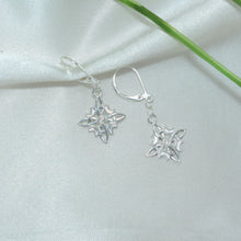 Witch Knot Celtic Sterling Silver Earrings - Nudo de Bruja - Dangle Drop Earrings for Her