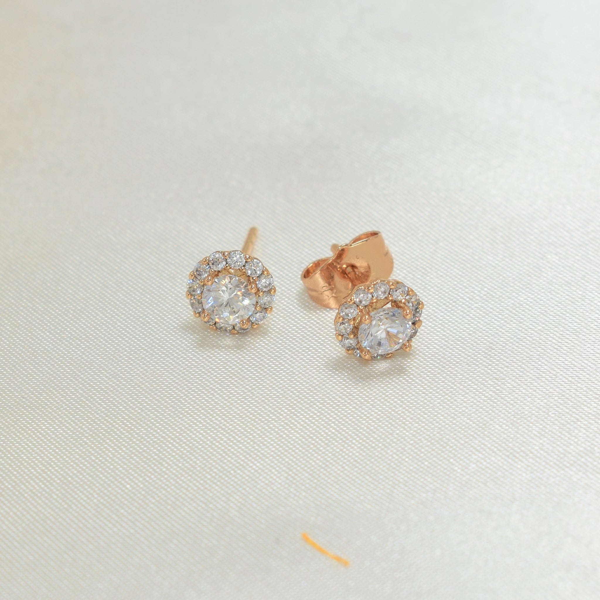 Colorful Flower Studs Gold Plated Birthstone Earrings Minimalist Studs Gift