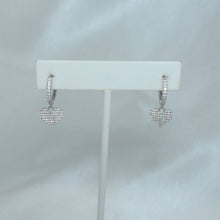 Sterling Silver Multi Color Stone Heart Necklace and Earring Jewelry Set