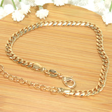 Cuban Miami Bracelets Gold Plated Pulsera Men's Bracelet Gift For Men- 4mm