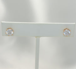 Multi Color Birthstone Studs - Gold Plated Dainty Minimalist Stackable Earrings for her