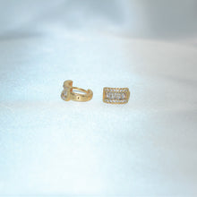 Baguette Hoops - Gold Plated Small Elegant Earrings Gift for her