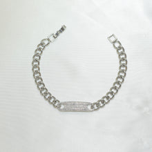 Micro Pave Iced Cuban Link Chain Bracelet - Gold and Silver Plated Bracelet Gift for her