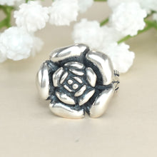 Rose Ring Sterling Silver Silver Rose Leaf Vine Ring Vintage Rose Ring Gift