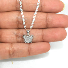 Sterling Silver Butterfly Earring and Necklace Jewelry Set