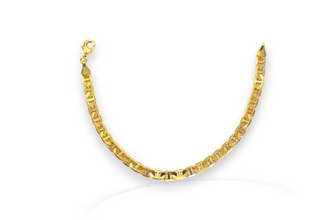 Figaro Mariner Cuban Paper Clip Link Chain Bracelets - Gold Plated Everyday Bracelet Stack for her