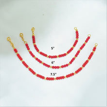 Red Beads Protection Bracelet for Baby Gold Filled Baby Protection Bracelet