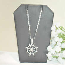 Anchor Wheel Pendant 925 Sterling Silver Pendant Rueda Pendant Sailor Jewelry Gift