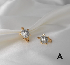 Turtle Huggies, Small Tortuga Gold Plated huggies,Sea Turtle Earrings,Gift For Her