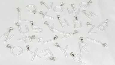 Letter Pendant Dijes de Plata 925 Sterling Silver Alphabets Pendants A-Z Initials