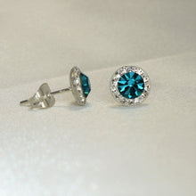 Tiny Cubic Zirconia Stud Earrings, 925 Silver Stud Earrings